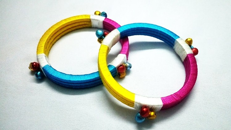 Trendy Silk Thread Bangles Making with Ghungroo | Tutorial