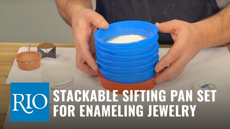 Using a Stackable Sifting Pan Set for Enameling Jewelry