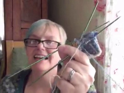 Using a Yorkshire style knitting sheath