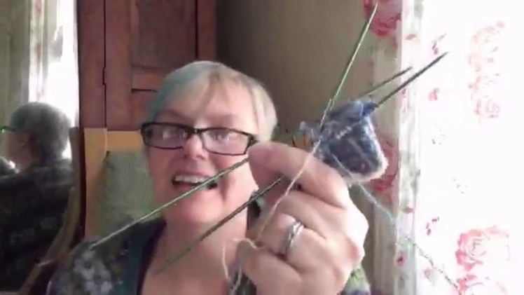 Using a Yorkshire style knitting sheath