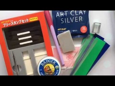 Using the Alphabet Stamp Kit in silver clay