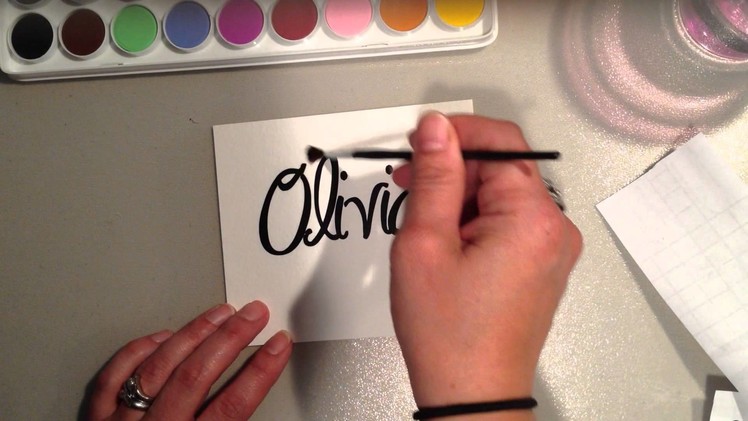 Using Vinyl to create a Personalized Watercolor Cards