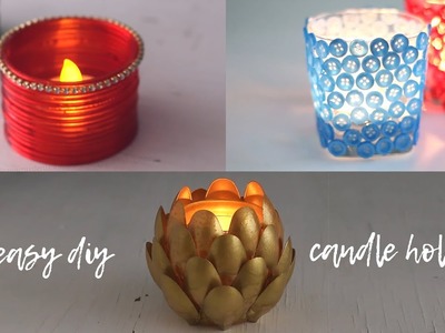 3 Candle Holders you can DIY