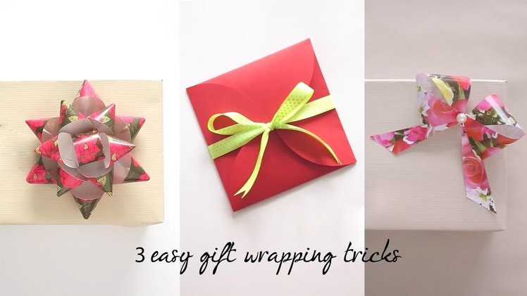 3 Easy Gift Wrapping Tricks