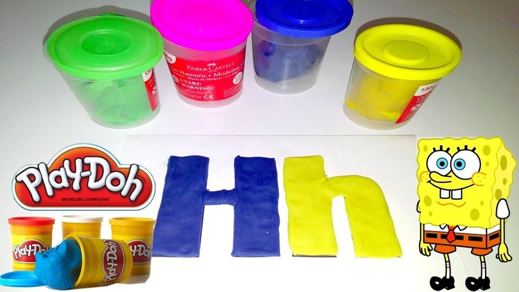 ABC Play Doh, letters "H" Play Doh Funny Alphabet Education