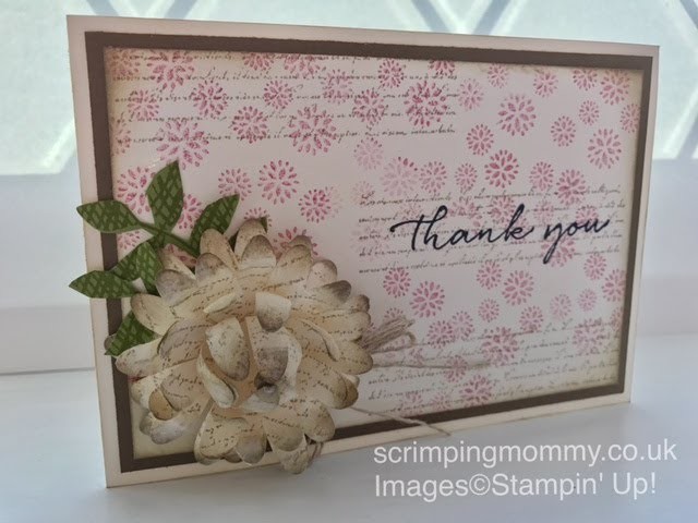 Background bits and a special flower Stampin' Up! products