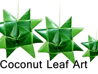 Coconut leaf art | coconut leaf star