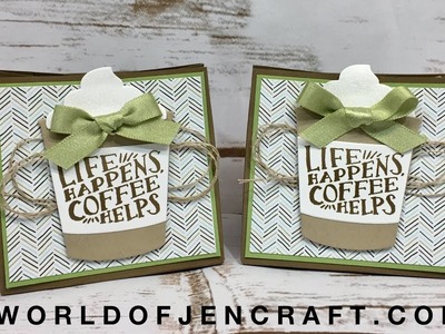 Coffee Cafe Gift Bag - Stampin' Up!