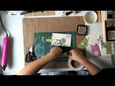 Create cards using paper scraps