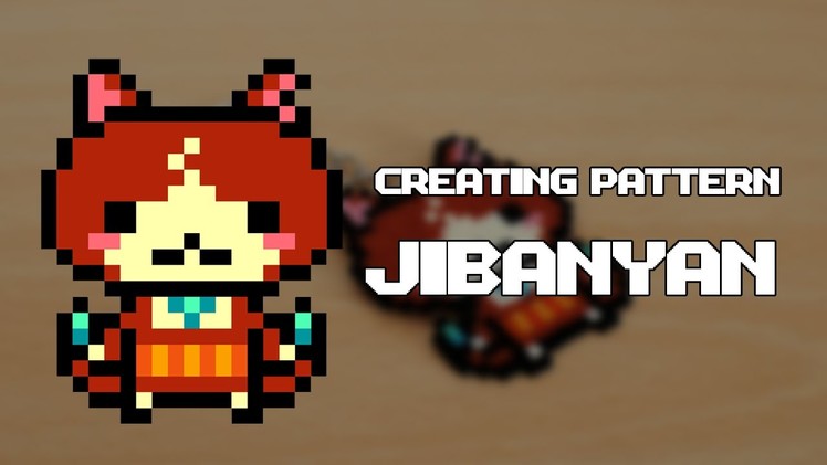 Creating Patterns: Jibanyan (Yo-Kai Watch) | Pattern for perler beads
