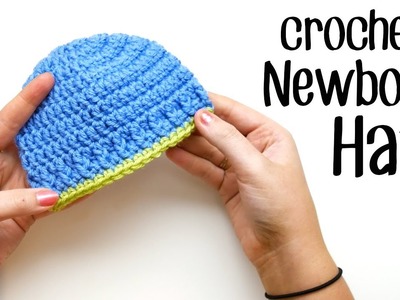 Crochet Parker Newborn Hat Left Handed