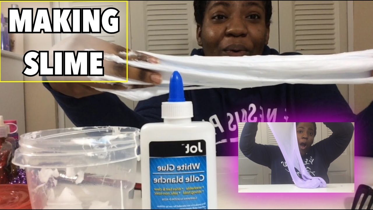DIY Fluffy SLIME!!! (w.Jot Glue Dollar Tree ), Tati Touch