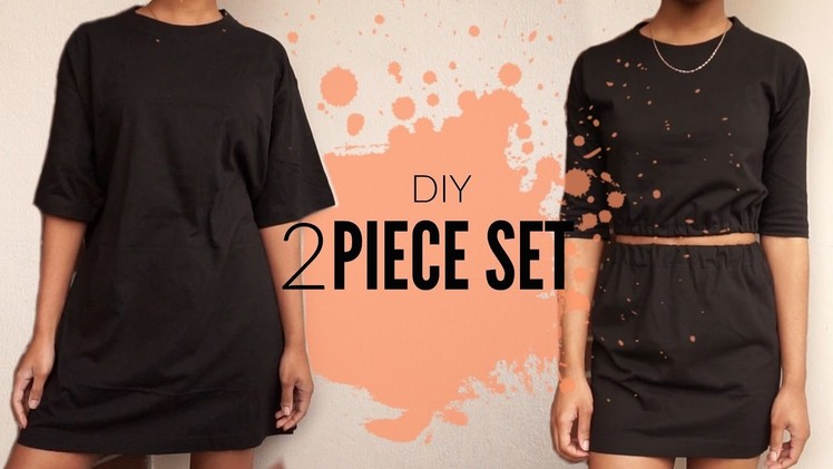 DIY Oversized T-Shirt to Two Piece Set | JUST J.
