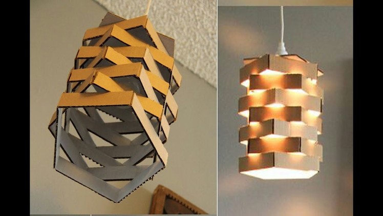 DIY Paper Lamp.Lantern - How to make a Night Lamp - Home and Room decor