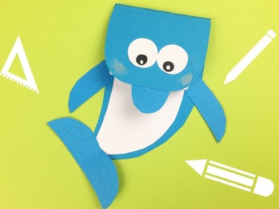 Dolphin notebook DIY | Creative and Easy back to school craft for kids