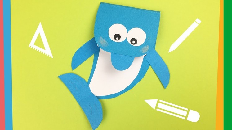 Dolphin notebook DIY | Creative and Easy back to school craft for kids