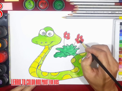 Drawing For Kids || Drawing Animals || How To Draw a Snake #9