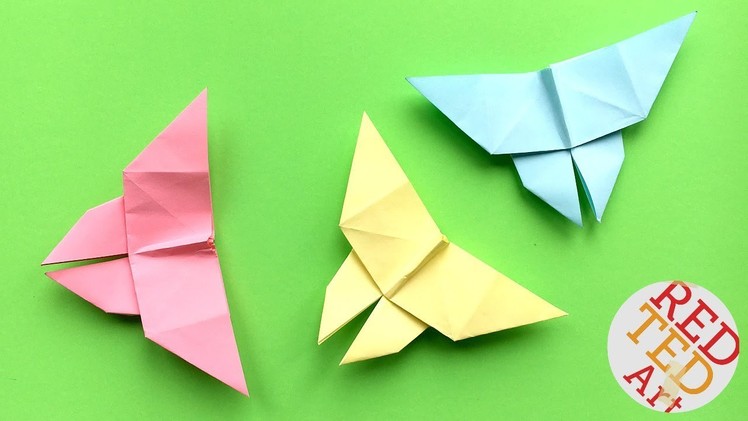 Easy Origami Butterfly 2  - Easy Paper Butterfly DIY - Animal Origami
