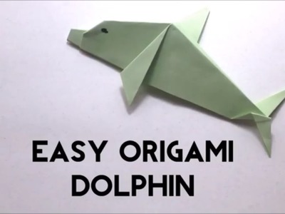 Easy Origami Dolphin - Origami Fish Tutorial for Beginners - Origami Animal - DIY Paper Dolphin