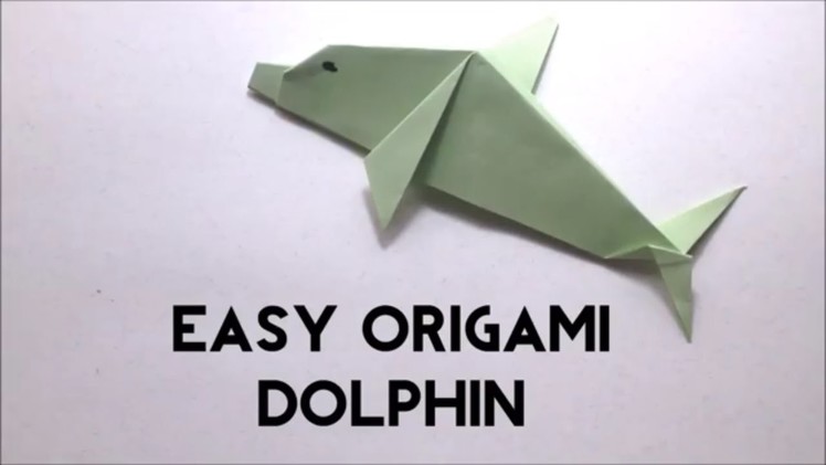 Easy Origami Dolphin - Origami Fish Tutorial for Beginners - Origami Animal - DIY Paper Dolphin