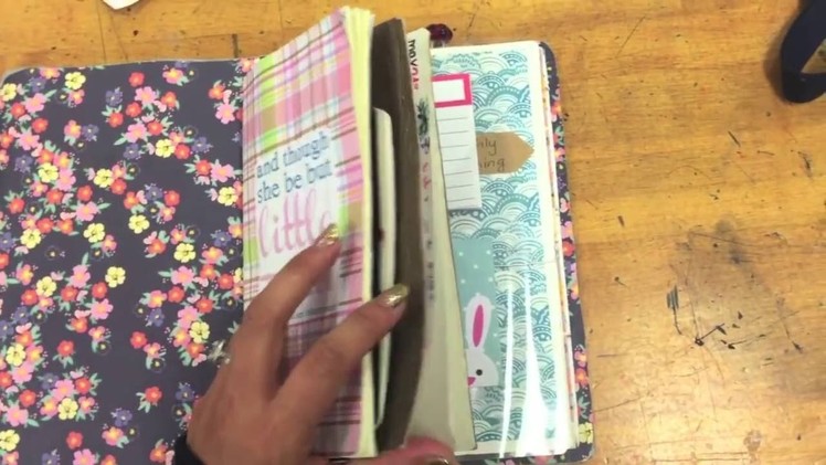 Easy ways and ideas for setting up a Travelers Notebook, Midori Journaling System - Tutorial