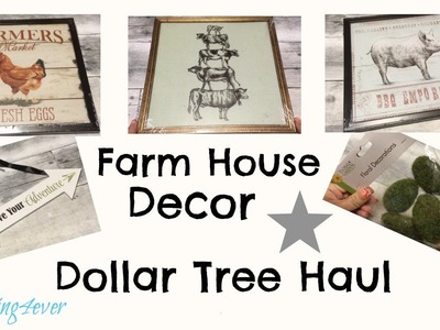 FARM HOUSE DECOR DOLLAR TREE HAUL
