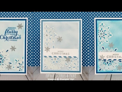 Faux Stained Glass Snowflake Cards with Flurry of Wishes