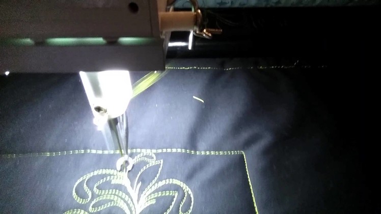 #FMQ101 ( Video #99 - Drippy Pearl Feather ) Longarm Free Motion Quilting Video
