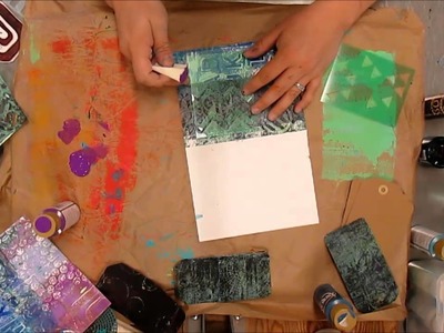 Gelli Plate cards and tags