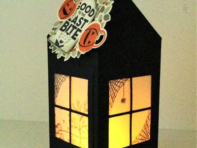 Halloween Lantern With Happy Scenes