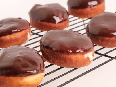 Homemade Boston Cream Donuts Recipe - Laura Vitale - Laura in the Kitchen Episode 867