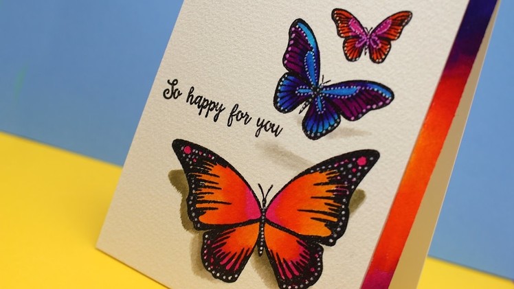 Hovering Butterflies  - Zig clean color pens