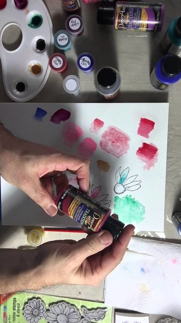 How to convert acrylic paint into watercolor paint