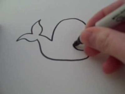 How to Draw a Cartoon Whale