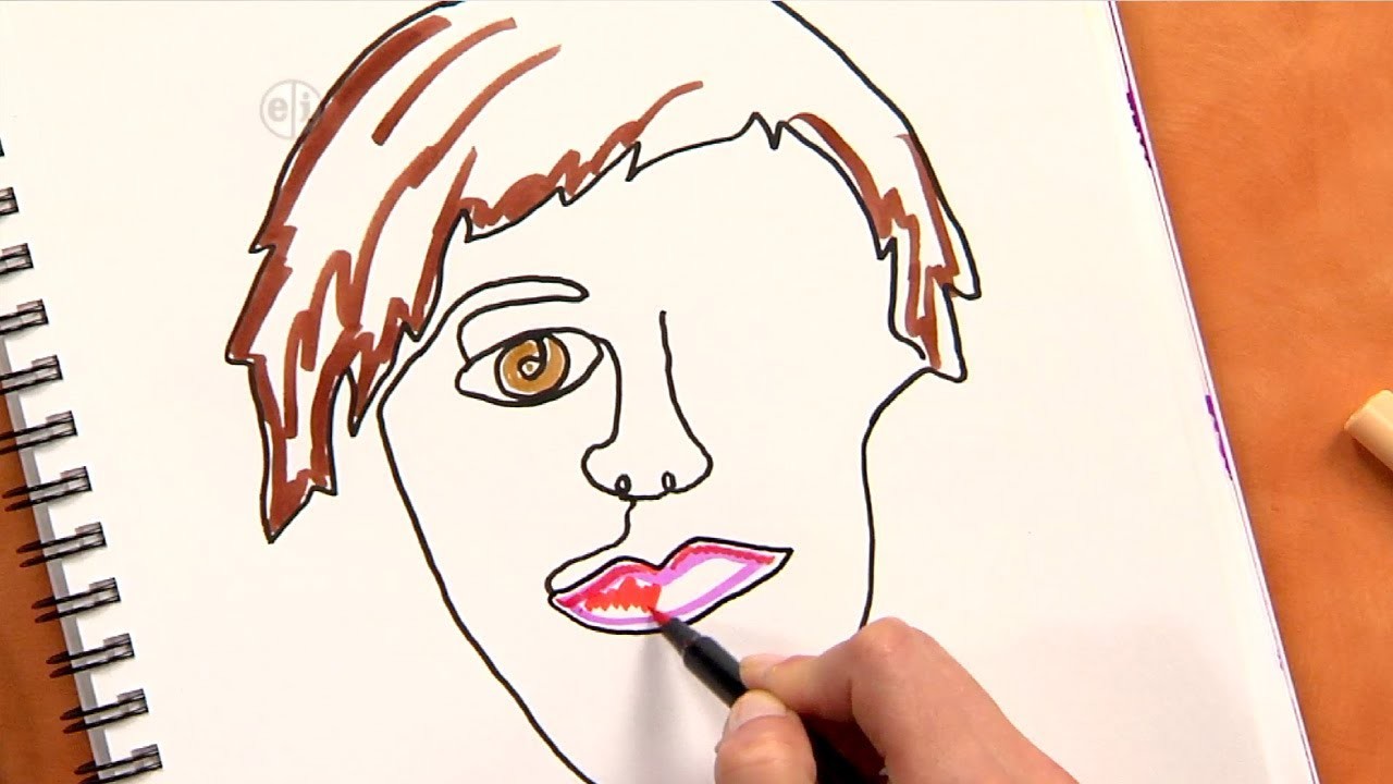 How to Draw an Abstract Self-Portrait: Fun Art Project for Kids and Adults