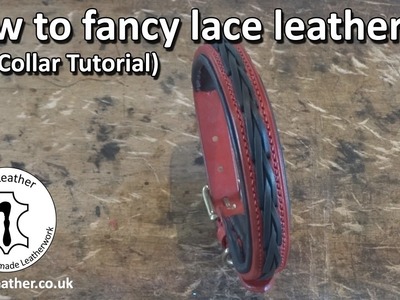 How to lace leather - make your own fancy laced, dog collar (tutorial)