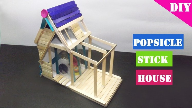 How to make a Popsicle stick House – Simple Tutorial