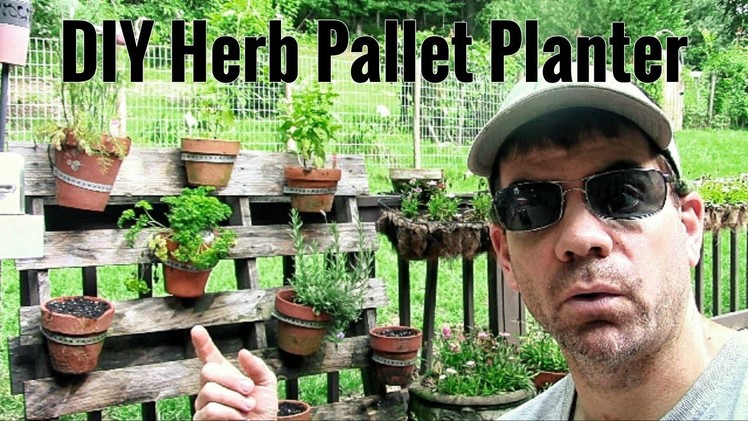 How To Make An Herb Garden OUT OF PALLETS - Super Easy DIY Pallet Herb Planter