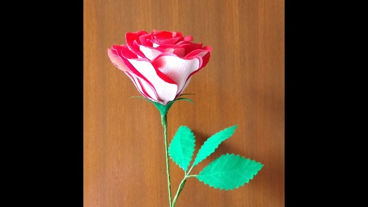 How to make Paper Flower Tudor Rose \ Osiria Rose (flower # 172)