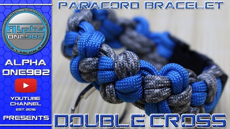 How to make Paracord bracelet Double Cross