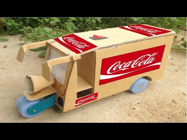 How to Make Rickshaw (Tuk Tuk) Coca-Cola Transporter DIY  Very Easy