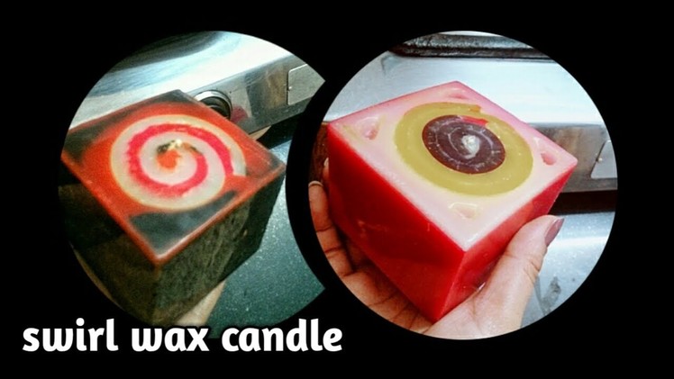 How to make Swirl wax candle tutorial