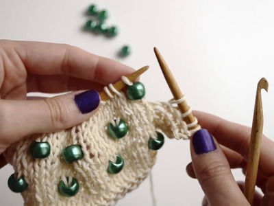 How to put beads on your knitwear | WE ARE KNITTERS