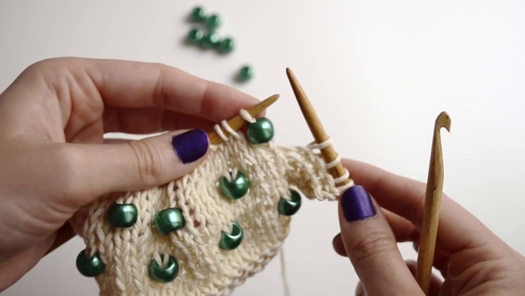 How to put beads on your knitwear | WE ARE KNITTERS