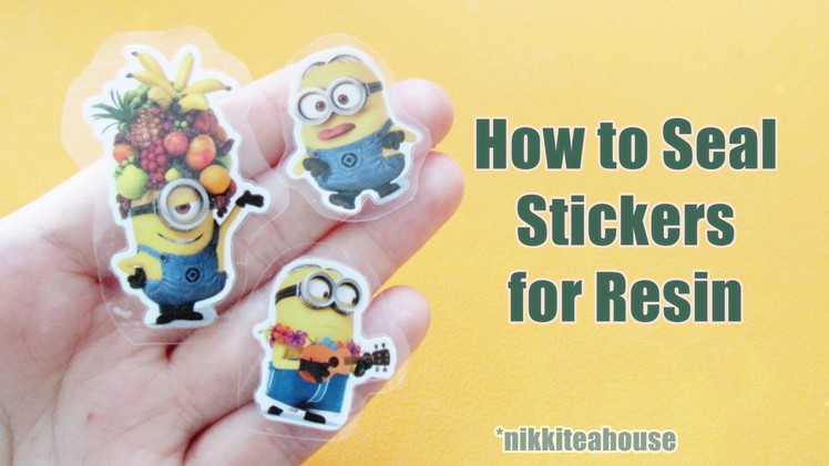 How to Seal Stickers for Resin