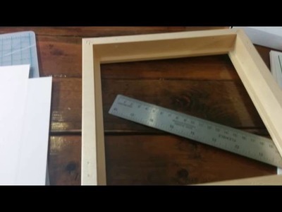How To Turn a Frame into a Shadow Box (concise)