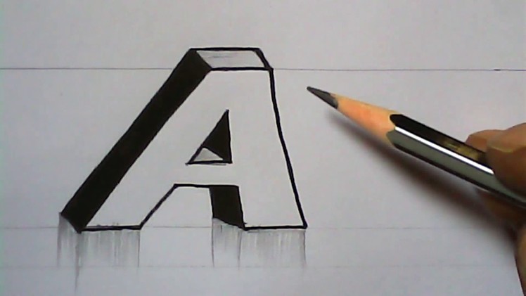 How to write 3D letters | 3D letter designing | mazic writer