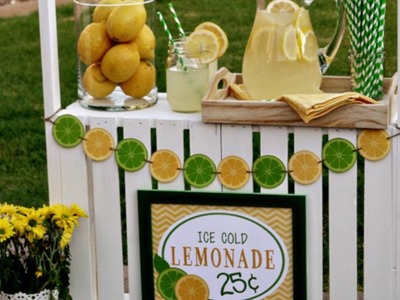 Instructions on How to Build a Lemonade Stand