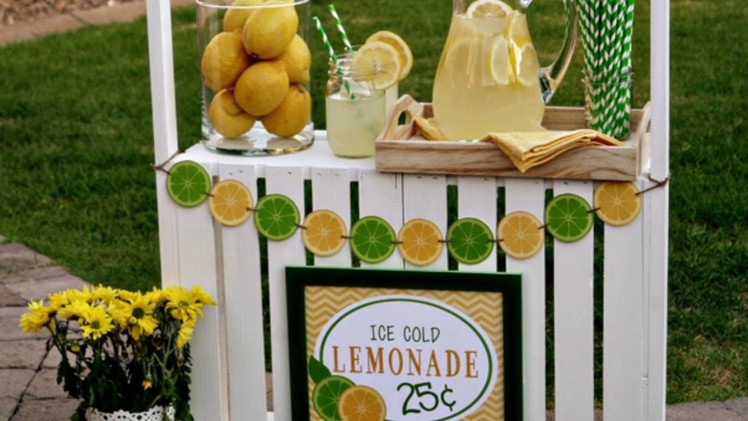 Instructions on How to Build a Lemonade Stand