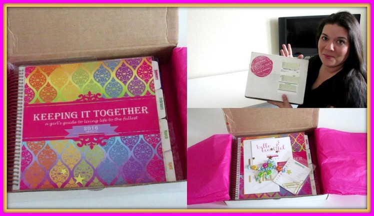 Keeping It Together (KIT) 2016 Daily Planner *Unboxing And Review*